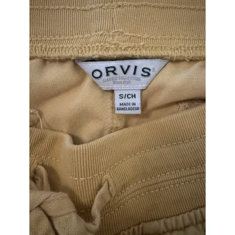 Orvis Shorts Womens Yellow Cotton Blend Summer Beach Size S - Picture 4 of 8